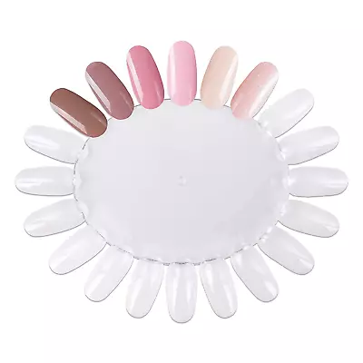 20Pcs False Nail Swatches Wheels Nail Wheel Art Plastic Nail Polish Display Whee • $13.12