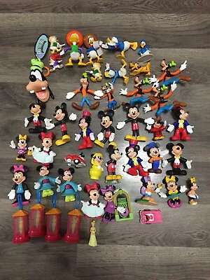 Huge Lot Of Disney Action Figures. Mini Mickey Goofy Donald Duck And Tinker B • $17