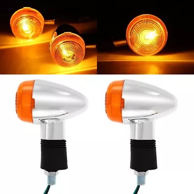 2X Amber Turn Signal Lights For Kawasaki VN Vulcan Classic Nomad Drifter 1500 US • $16.99