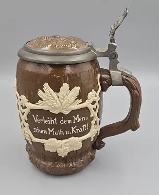 Antique Villeroy And Boch Mettlach German Stein 1/2 L #1028 Harvest Beautiful!!! • $99