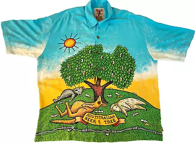 Vintage MAMBO LOUD Shirt - Aussie Beer Tree Reg Mombassa - Size L - Must Have • $259