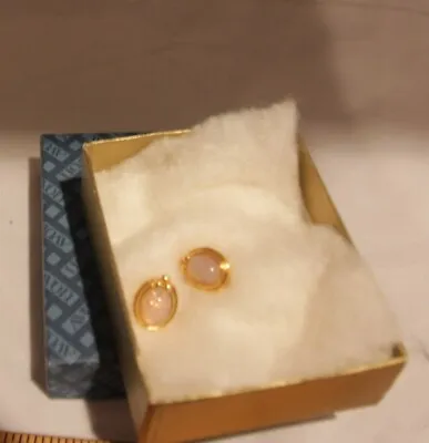 Avon Opal Stud Earrings Boxed • $2.99