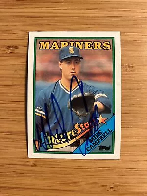 Autographed Signed Baseball Card Mike Campbell Mariners • $4