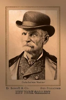 Black Bart - 1888 Old West Poet Outlaw - 4 X 6 Photo Print • $4.25