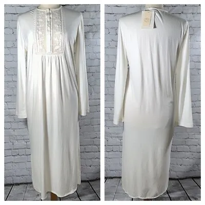 La Perla Joelle Modal Blend Lace Off White Cream Nightgown Size US- 8 FR- 40 NEW • $135