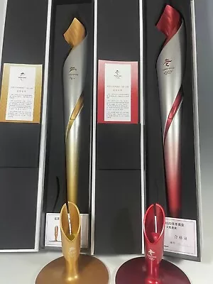 Beijing 2022 Winter Olympic Official Torch And Base Support • $2888