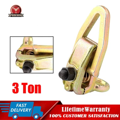 $19.99 • Buy Self-Tightenin​g Grips 3 Ton TWO-WAY Frame Back Auto Body Repair Pull Clamp US