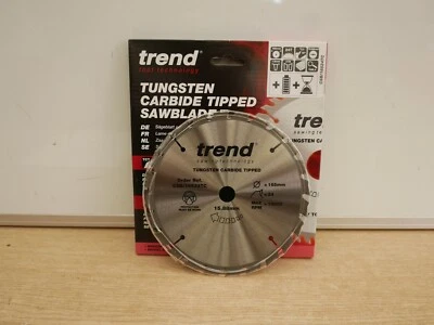 Trend 165mm X 24t 15.88mm Tct Milwaukee M18ccs Thin Kerf Saw Blade Csb/16524tc • £16.69
