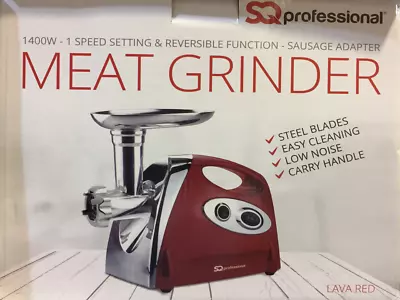 1200W ELECTRIC MEAT GRINDER MINCER STAINLESS STEEL SAUSAGE MAKER MACHINE -HQ New • £53.95