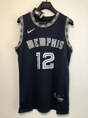 🔥NWT Memphis Grizzlies Ja Morant Navy Icon City Jersey - Large *SHIPS FAST* • $49