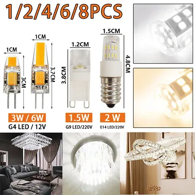 G4 Dimmable LED COB 3W 6W Light Bulb Capsule Lamp Replace Halogen Bulb AC DC 12V • $14.38