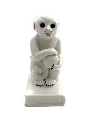 Monkey Porcelain Figurine From Italy Vintage Statue Decor (Flawed See Photos ) • $150