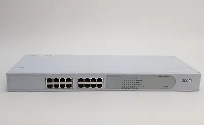3Com SuperStack 3 Baseline 10/100 16-Port Ethernet Switch 3C16470 & PSU • £39.99