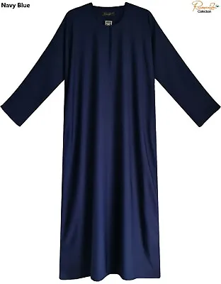 EXTRA LARGE(wide Fit)Plain Dubai Abaya With Pocket MadeBy Nice &Good NIDA Fabric • £18.99