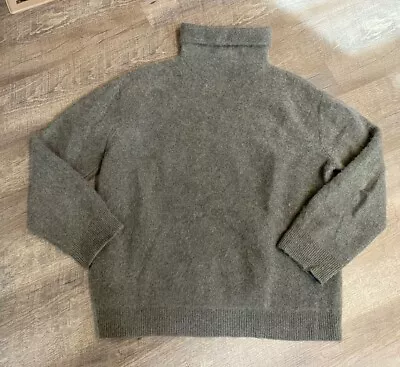 Vince High Neck Cashmere Sweater Womens Large Grey Taupe • $39.75