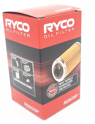 Oil Filter R2605P Ryco For Holden Statesman 3.6LTP LLT WM Sedan 3.6 I V6 • $11.68
