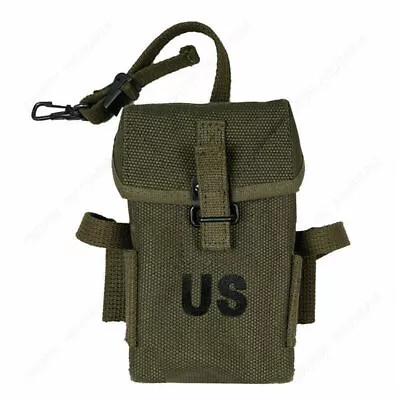 Replica WW2 Vietnam War Military M1956 M14 Army Canvas Bag Long Type Ammo Pouch • $30.80