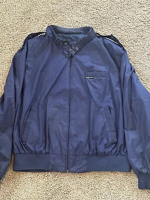 Vintage 80s Men’s Members Only 2x Blue Full Zip Classic Racer • $25