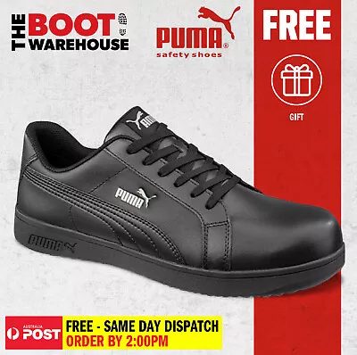 $159.95 • Buy Puma Iconic 640007 - Black Light Weight, Metal Free Composite Toe Safety Shoe
