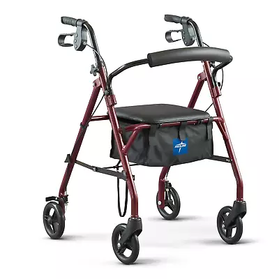 Discover Superior Mobility With Rollator Walker: Sturdy Steel Frame Comfortable • $84.38