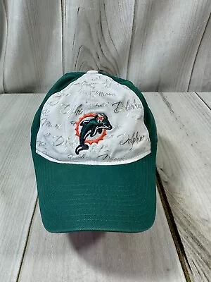 Miami Dolphins Womens Hat S/M Reebok Team Apparel Green White Adjustable NFL • $16.99