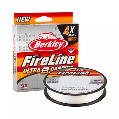 300m Spool Of Berkley Fireline Ultra 8 Crystal Braided Fishing Line • $53.95