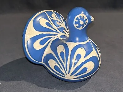 Vintage Pottery Sgraffito Dove Tail Up Figurine Pablo Zabal Chile (PL163) • $25.35