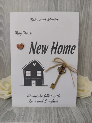 £2.15 • Buy New Home Card Personalised And Handmade 4 Desgins To Choose From