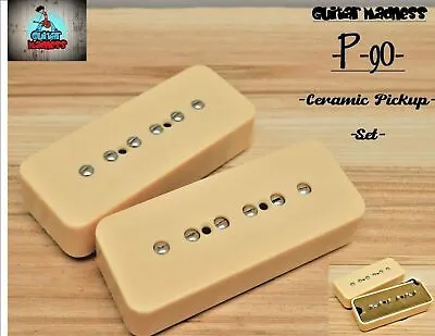 G.M. P-90 Soap Bar Pickup Set Cream For Gibson Epiphone ®  Ceramic • $26.10