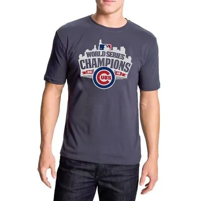 Chicago Cubs MLB Vintage Soft Retro Men's World Series Champions Tee  Shirt Navy • $17.95