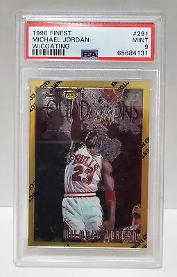 1996-97 Topps Finest GOLD Michael Jordan #291 - PSA 9 MINT W/coating HOF GOAT • $399.95