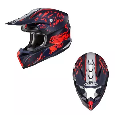 HJC I50 Red Bull Spielberg MC-21SF Black/Red/Silver Off-Road Helmet • $152.98