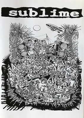 $16.70 • Buy Sublime Collage Black & White Collage Poster 24 X 34