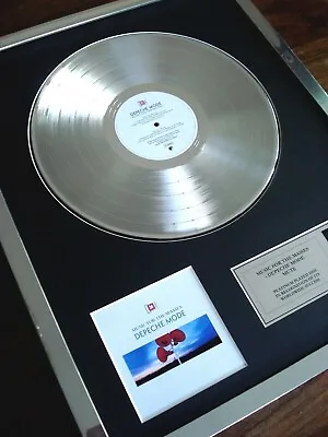 £129.99 • Buy Depeche Mode Music For The Masses Lp Platinum Plated Disc Record Award Album