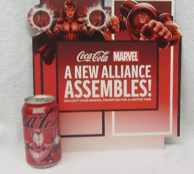 NEW Limited Edition MARVEL IRON MAN Coca Cola ZERO SUGAR 12 FL OZ (355mL) CAN • $10.26