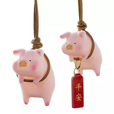 Lucky Piglet Car Pendant Swing Pig Car Interior Mirror Pendant Decoration • $1.99