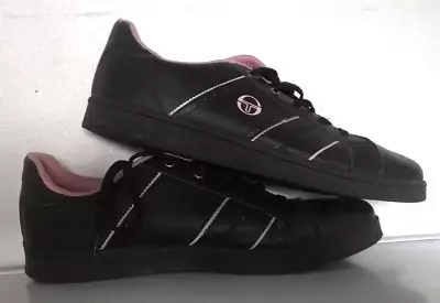 Men's Unisex Sergio Tacchini UK Size 9 (EU43) Black And Pink Trainers Shoes • £9.99
