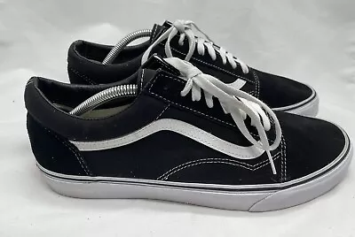 Vans Shoes Mens 12 Old Skool Sneaker Black Lace Up Comfort Casual Low Top 507698 • $24.90