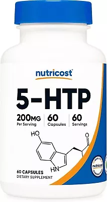 5-Htp 200Mg 60 Veggie Capsules  Gluten Free & Non-Gmo • $44.90