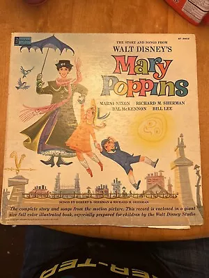 Walt Disney Mary Poppins Story And Songs Motion Picture Music Vinyl Record • $15