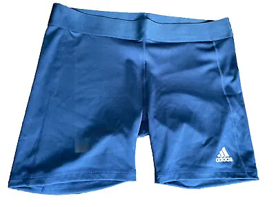 Adidas ASK VB Gym Volleyball Workout Shorts XL  5” Tights NAVY BLUE • $19.99