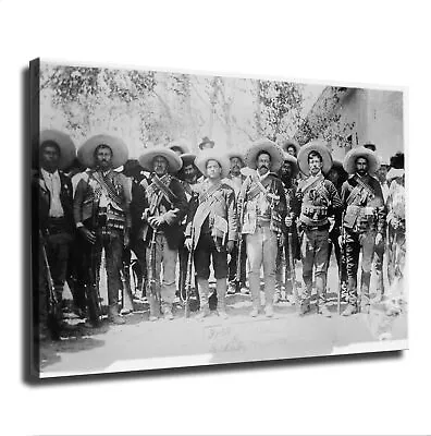 Pancho Villa And His Military Wearing Bandoliers Mexican Revolution Poster • $28.90