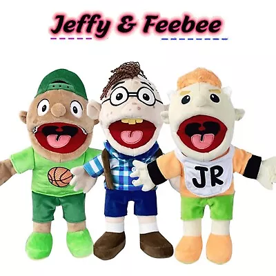 Jeffy Plush Toy Cosplay Jeffy Hat Hand Puppet Game Stuffed Doll Kids Gifts 40cm • $23.99