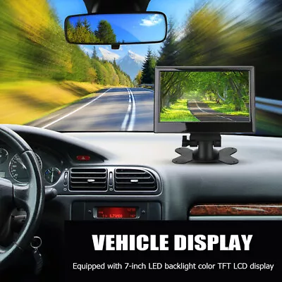 7 Inch Universal Car Monitor Safe Parking HD Screen Car Monitor (Without Camera) • $27.92