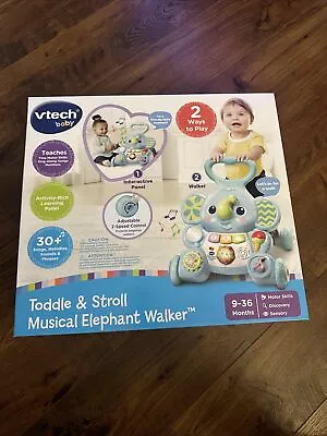 VTech Toddle & Stroll Musical Elephant Walker 9-36 Months Help Babies • $35