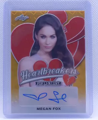 2021 Leaf Pop Century Heartbreakers Megan Fox Auto GOLD 1/1 (RARE) • $599.99