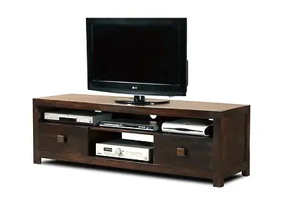 £376.19 • Buy Dakota Solid Mango Dark Large 160cm Media/tv Unit Drawers/shelves Indian Wood