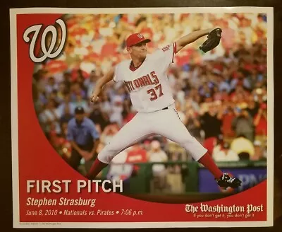 Stephen Strasburg Washington Nationals Mini Poster 1st Pitch • $29.99