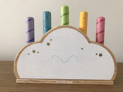 £10.99 • Buy Le Toy Van Petilou BABY RAINBOW CLOUD POP Kids Toddlers Wooden Sensory Toy EYFS