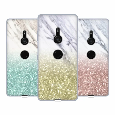 $15.35 • Buy Official Nature Magick Glittery Marble Sparkle Soft Gel Case For Sony Phones 1